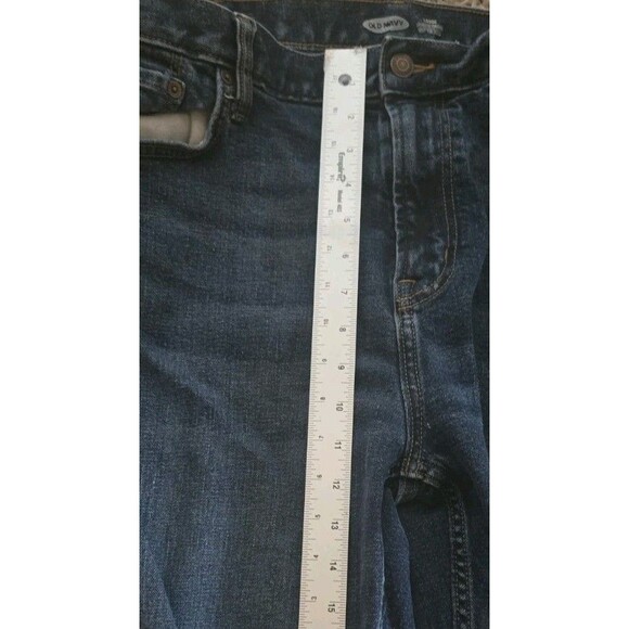 Old Navy Jeans Mens 42W x 30L Straight Leg Denim Blue Jean Built In Tough Flex - Picture 11 of 11
